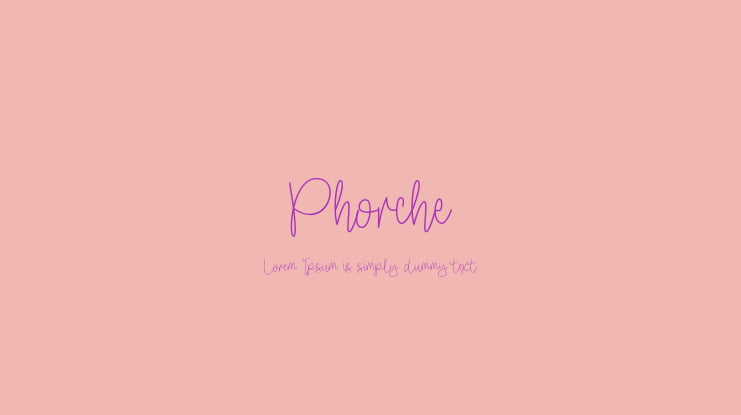 Phorche Font