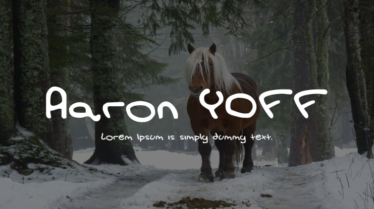 Aaron YOFF Font