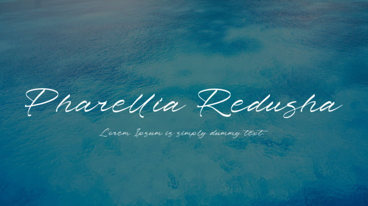 Pharellia Redusha Font