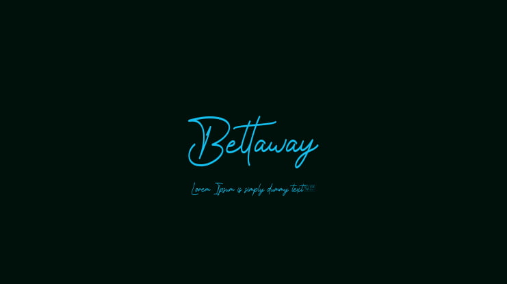 Bettaway Font