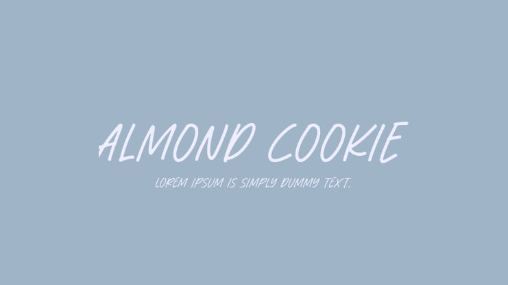 Almond Cookie Font