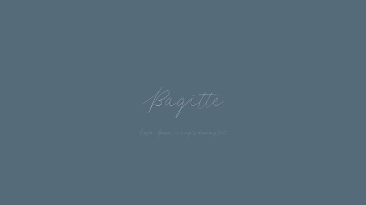 Bagitte Font