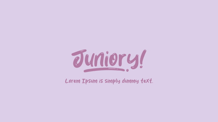 Juniory Font