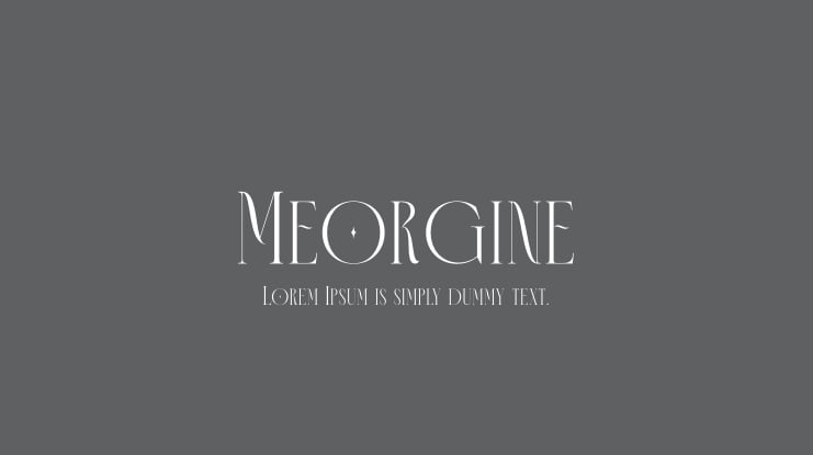 Meorgine Font