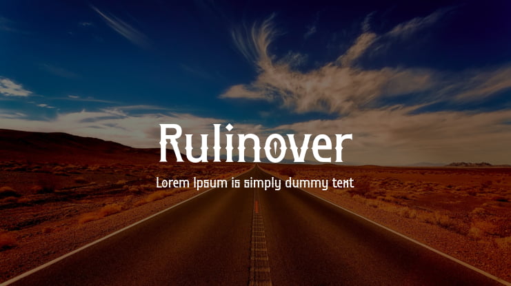 Rulinover Font