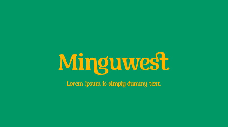 Minguwest Font