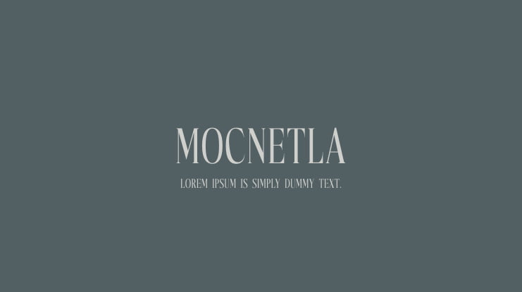 Mocnetla Font