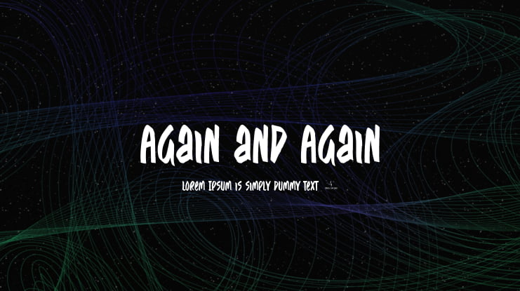 Again and Again Font