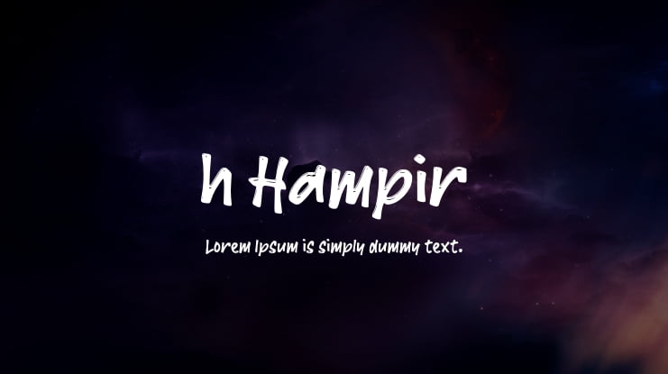 h Hampir Font