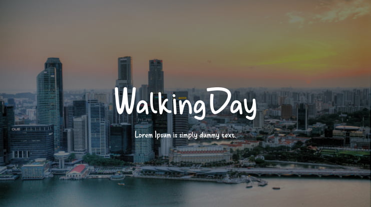 WalkingDay Font