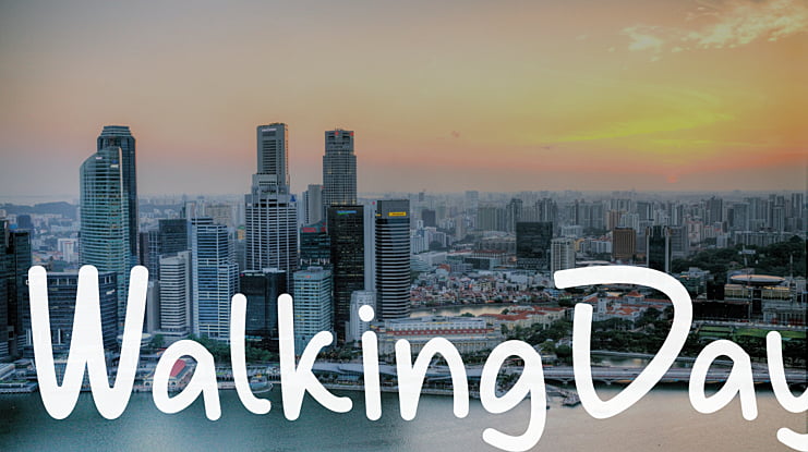 WalkingDay Font