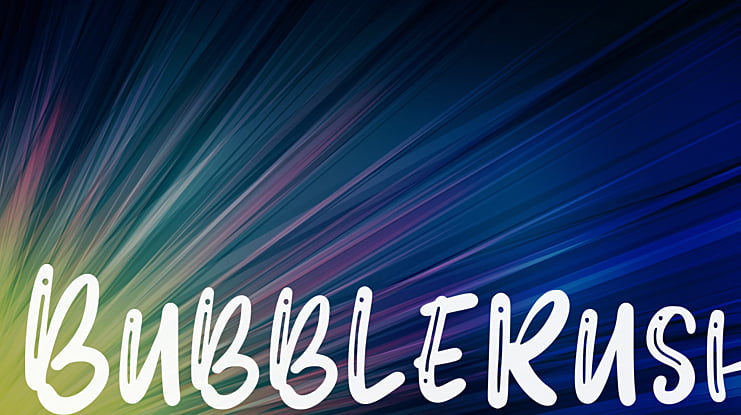 BubbleRush Font