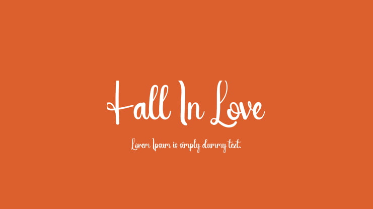 Fall In Love Font : Download Free for Desktop & Webfont