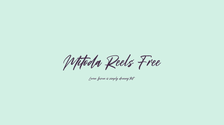 Mitoda Reels Free Font