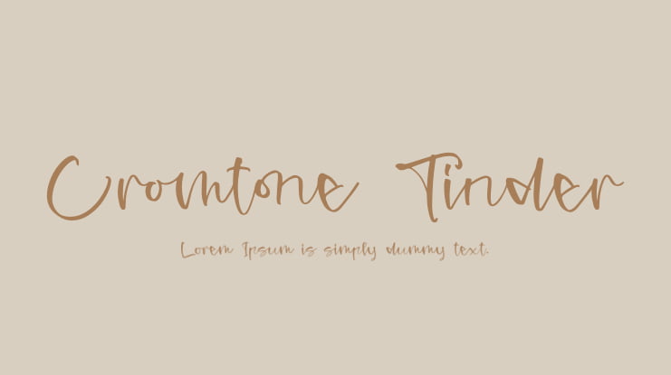 Cromtone Tinder Font Family