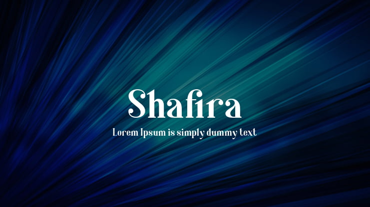 Shafira Font