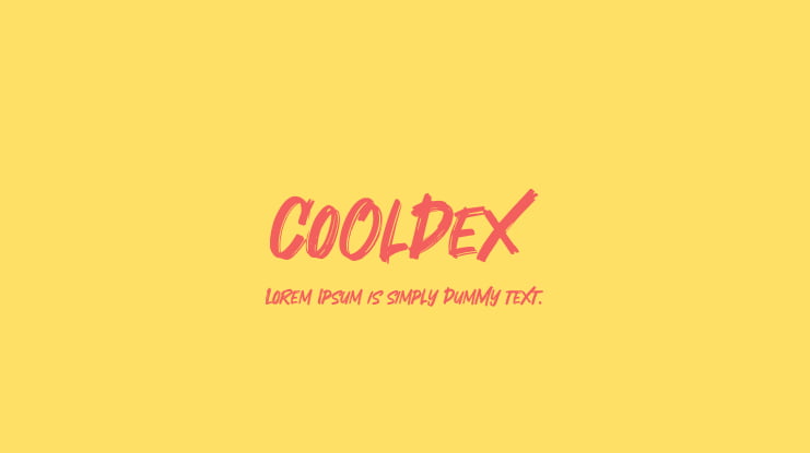 Cooldex Font