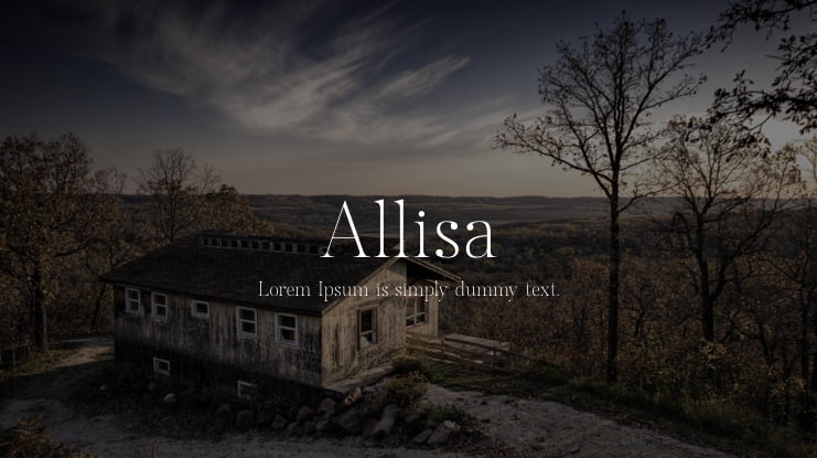 Allisa Font Family