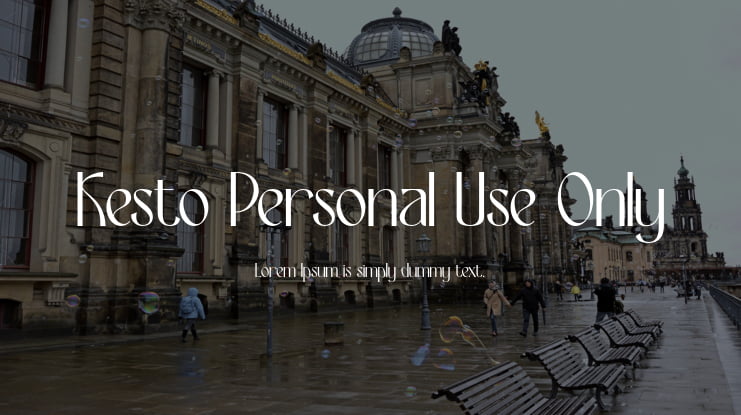 Kesto Personal Use Only Font