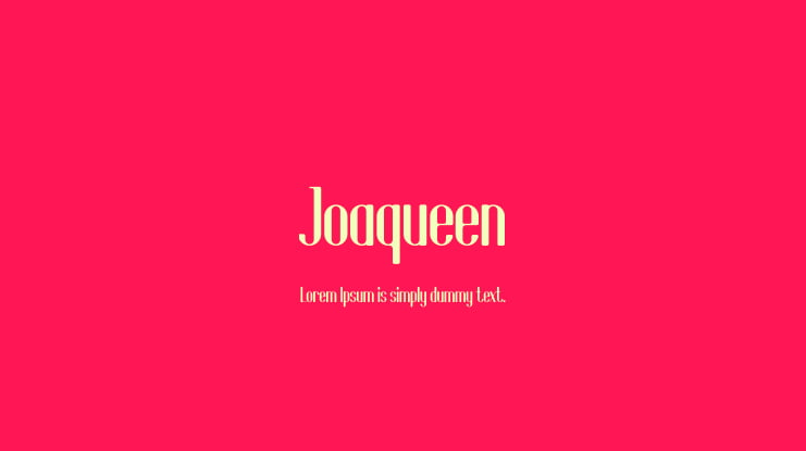 Joaqueen Font