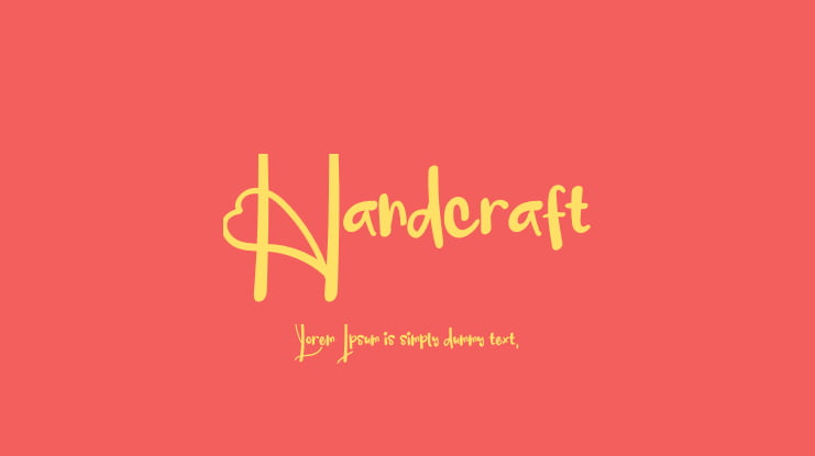 Handcraft Font