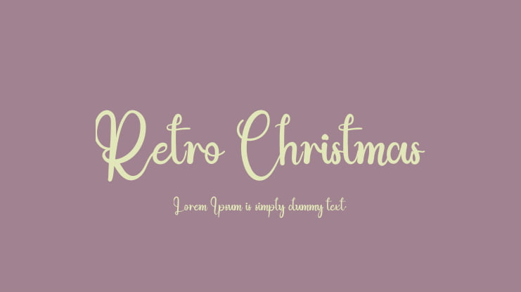 Retro Christmas Font