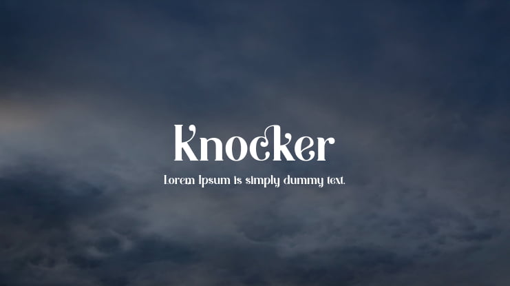 Knocker Font