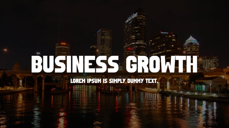 Business Growth Font