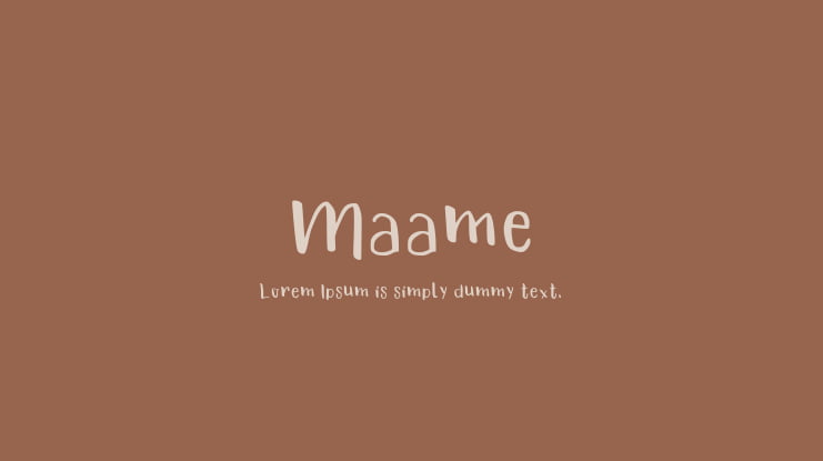 Maame Font