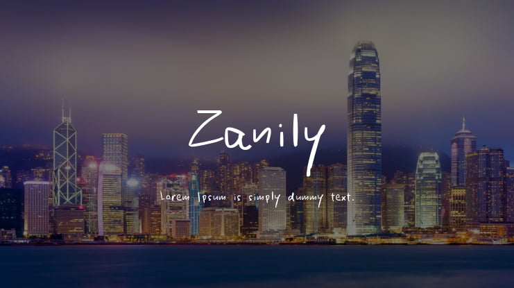 Zanily Font