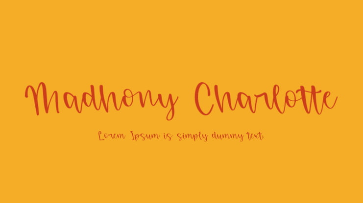 Madhony Charlotte Font Family