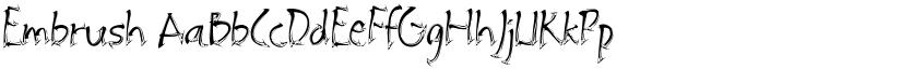 Embrush font download