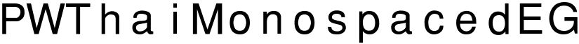 PW Thai Monospaced EG font download